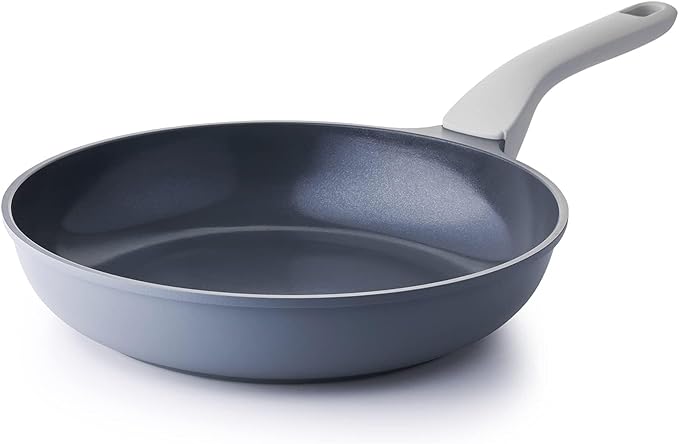 PRICUSIS Nonstick Ceramic Frying Pan, 8/10/12 Inch Non Toxic Skillet, Egg & Omelet & Chef's Pan, Induction Compatible & Oven Safe, Dishwasher Safe,PTFE PFAS & PFOA Free (6-Inch, Gray)