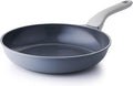 PRICUSIS Nonstick Ceramic Frying Pan, 8/10/12 Inch Non Toxic Skillet, Egg & Omelet & Chef's Pan, Induction Compatible & Oven Safe, Dishwasher Safe,PTFE PFAS & PFOA Free (6-Inch, Gray)