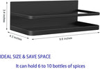 Magnetic Spice Rack Organizer Single Tier Refrigerator Spice Storage Shelf, kitchen organization, Easy to Install the Side of Refrigerator Can Hold spices,Jar of Olive Oil, Pepper, Small Things