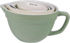 Creative Co-Op Batter Bowl Shaped (Set of 4 Sizes) Measuring Cups, Multicolor, 6.5 x 5