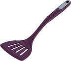 Restaurantware Silicone Utensil Set Pack of 1 Non-Slip Handle 6-Piece Kitchen Tool Set, Heat-Resistant Dishwasher-Friendly Cooking Accessories, Durable Purple Cooking Utensils
