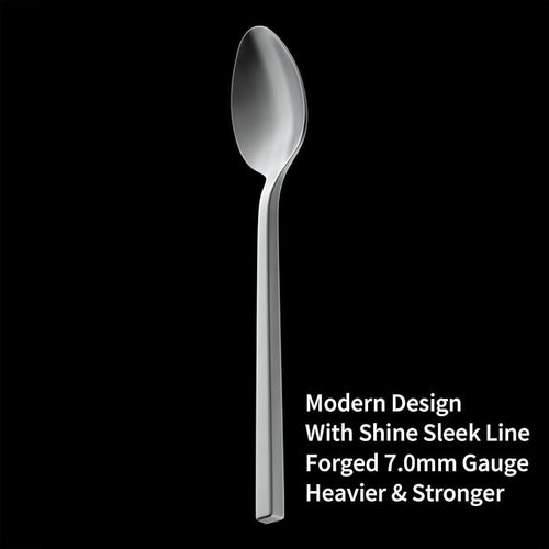 Alata Cube 20-Piece Forged Silverware Set Stainless Steel Flatware Set,Service for 4,Matte Satin Polished Cutlery Set,Dishwasher Safe