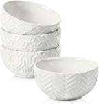 Sureasy 4 oz Mini Ceramic Dipping Bowls, 3.5 Inch Small Bowls for Sauces & Side Dishes, Microwave & Dishwasher Safe, Set of 4, White