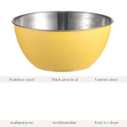 Stainless Steel Salad Bowls Set of 2 Mixing Bowl with Measurement Markings Snacks Bowls, 3.17 Quart Serving Bowls for Mixing, Cooking, Baking, Prepping and Home Kitchen Food Storage Bowls