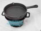 HAWOK Cast Iron Mini Skillet, Round Pan, Mini Server, DIA.5.3 inch, Black