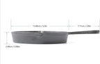 HAWOK Cast Iron Mini Skillet, Round Pan, Mini Server, DIA 5.3inch, 12 Pcs, Black