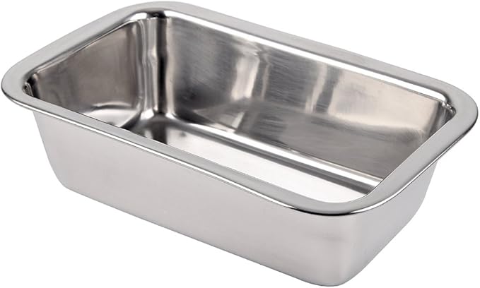 Lindy's Stainless Steel Loaf Pan for Baking Bread, Meatloaf, Cakes, Brownies, Casseroles, and More, Nontoxic & Dishwasher Safe