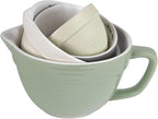 Creative Co-Op Batter Bowl Shaped (Set of 4 Sizes) Measuring Cups, Multicolor, 6.5 x 5