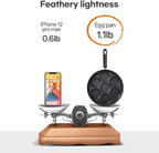 7-Cup Egg Frying Pan Skillet, Non Stick Egg Cooker Pan, Omelet Pan For Breakfast Pancake, Crepe Pan Gas Stove & Electronic (11.4in(7-cup eggpan))