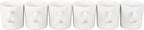 Le Creuset Stoneware Set of 6 London Mugs, 12 oz. Each, White