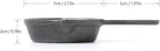 HAWOK Cast Iron Mini Skillet DIA.2.8 inch Round Black…