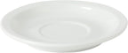 Gibson Home Gracious Dining 7-Ounce Cappuccino Cups Set of 4, Stackable Coffee Cups with 4 Saucers, Metal Stand, Coffee Mugs for Latte, Café, Mocha, Tea