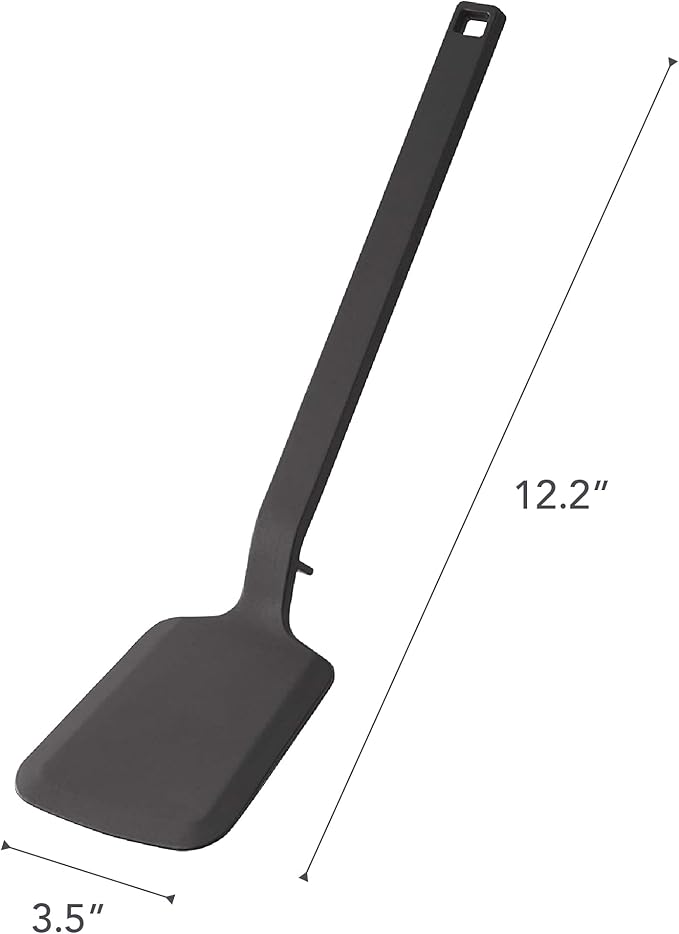 Yamazaki Home Tower Silicone Kitchen Utensils, Black - Spatula - Silicone