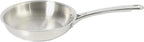 Sur La Table Kitchen Essentials Chef's Deck 8-Inch Stainless Steel Frying Pan – Induction Ready Skillet with Tri-Ply Base, Polished Finish & Hollow Stay-Cool Handle
