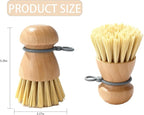 Dish Brush with Durable Bristles for Non Scratch Cleaning, Easy Grip Handle for Fast Grease Removal on Dishes Pots Pans and Sink – Dish Cleaning Brush, Dish Scrub Brush, Kitchen Dish Brush