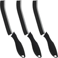 FOOGWEE Hard Bristle Crevice Cleaning Brush - Home Cleaning Tools, Multi-Purpose Crevice Supplies for Kitchen, Bathroom, Toilet, Window, Vehicle, Faucets, Grout, Home (3, Black)