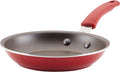 Rachael Ray Cook + Create Nonstick Frying Pan/Skillet, 8.5 Inch, Red