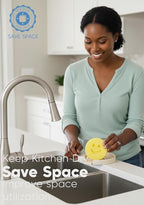 Holder for Scrub Daddy, Thinnest Build to Last Sponges Holders, Durable Smiley Face Sponge Rack, Large Soap Dish & Sink Caddy Organizer, Dishwasher Safe (White, 1)