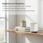 GBhome Large Coffee Mugs Set of 4, 16oz Handmade Stoneware Coffee Mugs Set with Large Handle for Cappuccino/Latte/Tea/Hot Cocoa, Dishwasher & Microwave Safe, Off White