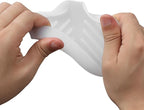 MicoYang Silicone Bathroom Soap Dishes with Drain Spout-Bathroom and Kitchen Sink Organizer,Sponge Holder,Dish Soap Tray,Perfect for Dispenser,Scrubber,Bottle,Cup on Counter Translucent 4.9"×3.2"