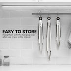 Chengu 12 Pack Stainless Steel Kitchen Tongs 7/9/12 Inches Food Serving Tongs Non Stick Cooking Clips for Kitchen Cooking Barbecue Buffet Wedding Family Gathering Grill Salad