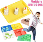 10 Pack Plastic Art Trays for Adult Crafts, Large Multicolor Activity Trays for DIY Projects, Painting, Beading, Jewelry Making, Resin & Workspace Organization
