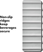 OXO Good Grips Fridge Beverage Mat for Cans and Wine Bottles Gray