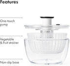OXO Good Grips Little Salad & Herb Salad Spinner, Fruit Washer and Lettuce Spinner