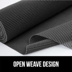 GORILLA GRIP powerGRIP Drawer Shelf and Cabinet Liner, Thick Strong Hold, Non-Adhesive Liners Protect Kitchen Cabinets and Cupboard, Bathroom Drawers, Easy Install, Breathable Mat, 17.5" x30' Charcoal