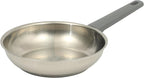 Oster Beauford 8-Inch Stainless Steel Frying Pan – Induction, Oven & Dishwasher Safe Skillet, Soft-Touch Gray Handle, 5-Ply Encapsulated Bottom