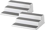 Copco Grey 2 Non-Skid 3-Tier Spice Rack Organizer for Pantry, 2-Pack, 10-Inch