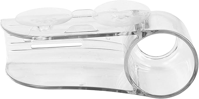 Spectrum Royo Clear Sponge and Brush Holder for Kitchen Sink with Dual Suction Cups, Sink Holder for Brush and Sponge, Kitchen Sponge and Brush Holder Frees Counter Space with Water Drain Design