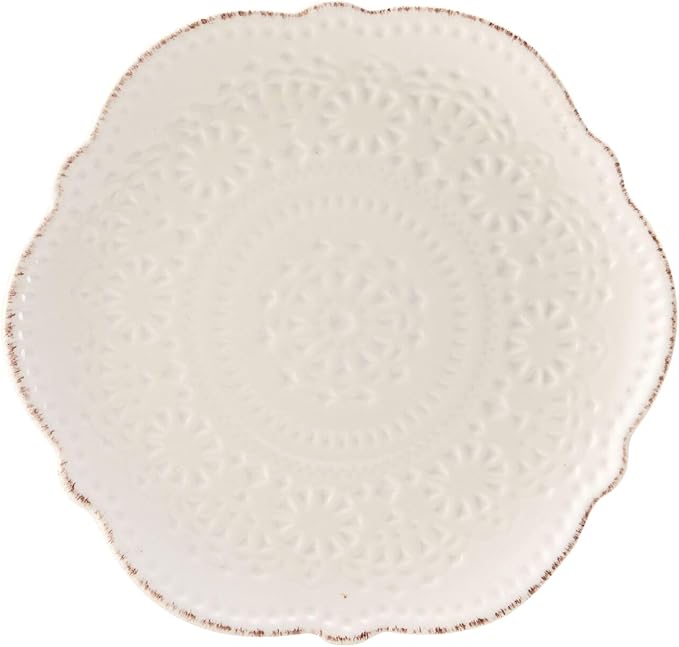 Pfaltzgraff Chateau Cream 16-Piece Stoneware Dinnerware Set, Service for 4, Off White