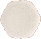 Pfaltzgraff Chateau Cream 16-Piece Stoneware Dinnerware Set, Service for 4, Off White