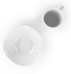 Elama Bishop 16 Piece White Porcelain Dinnerware Set