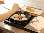 TECHEF - Egg Pan Nonstick, Aluminium Plett Pan, 4 Egg Frying Pan for Perfect Breakfast Eggs, Pancakes, Hamburgers & More, Non Toxic PFOA-Free, Easy to Clean, Made in Korea (No Induction)
