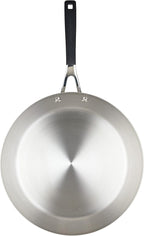 KitchenAid 71025 Stainless Steel Frying Pan/Skillet, 12 Inch - Brushed Stainless Steel
