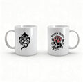 Edgy Skull & Rose Mug Set – Tattoo‑Style Ceramic Coffee Mugs, Unique Gift Boxed Set for Him & Her, Novelty Gothic Mugs, Birthday or Rocker Gift