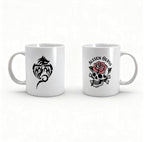 Edgy Skull & Rose Mug Set – Tattoo‑Style Ceramic Coffee Mugs, Unique Gift Boxed Set for Him & Her, Novelty Gothic Mugs, Birthday or Rocker Gift