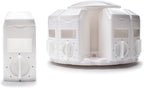 KitchenArt Spice Rack, Select-A-Spice Auto-Measure Rotating Spice Rack, White, 12 Compartments