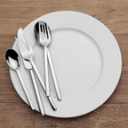 Mikasa, Zena Flatware Service for 8, 45 Piece Set, 18/0 Stainless Steel, Silverware Set with Serving Utensils