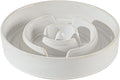 Havniva Ceramic 3.2 Cup Dog Bowl Slow Feeder for Large Dog, 9.5inch Pet Slow Dish, Stop Bloat, Preventing Choking(Single Bowl, Reactived Glaze -White)