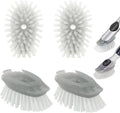 4 Pack Dish Brush Refills, Dish Brush Replacement Head for OXO Steel Soap Dispensing Dish Brush