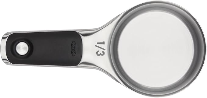 OXO Good Grips Stainless Steel Measuring Cups and Spoons 8-Piece Set,4 Cups and 4 Spoons,(Pack of 2)