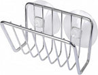 Toplife Sponge Holder for Kitchen Sink, Stainless Steel Suction Cup Sponge Caddy - Silver