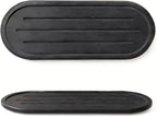 Razborci 2PCS Water Absorbing Stone Drying Tray Mat for Bathroom Sink & Kitchen Counter Faucet Organizer Decor, Quick Dry Dish Soap Dispenser Sponge Holder, Vanity Caddy Coaster,Dark Gray -10"*3.8"