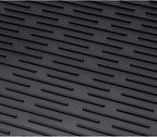 ZLR 2 Pcs Large Silicone Dish Drying Mat (16" x 18") - XL Heavy Duty Drainboard Mat for Pots, Pans & Family Loads - Heat Resistant Trivet & Counter Protector, Easy Clean (Black)