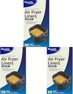 Reynolds Kitchens Air Fryer Liners Disposable, Unbleached Parchment Paper Sheets, 50 Count (Pack of 3)