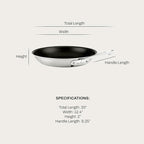 All-Clad D5 Brushed Pro Nonstick 5-ply Bonded Cookware, Fry Pan, 12 inch