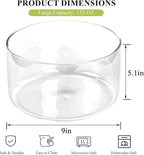 Glass Trifle Bowl, 155oz Large Salad Bowl, Glass Serving Bowl for Popcorn, Cake, Salad, Fruit, Baking, Dessert and Party Diy, BPA Free, Oven, Dishwasher Safe